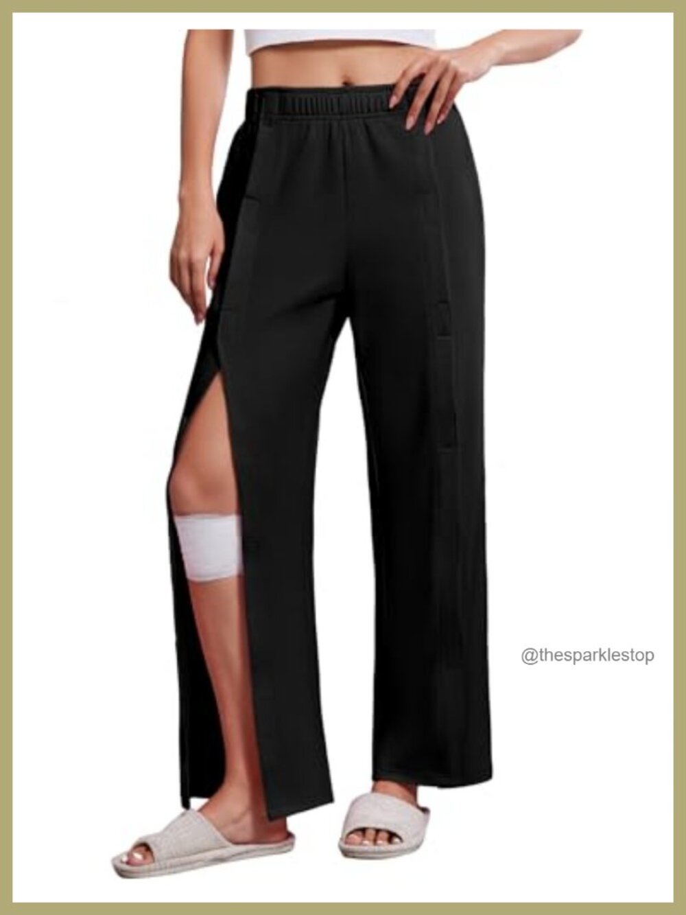 Women's Tear Away Pants with Pockets Adaptive Lounge Sweatpants